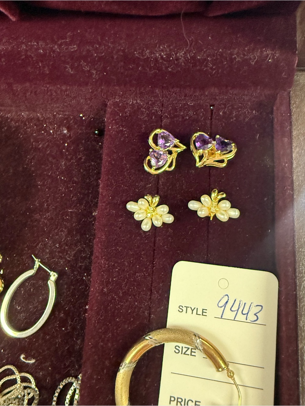 Gorgeous Like New Pearl & Diamond 14K Butterfly Stud Earring